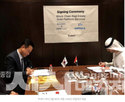두바이 쿠리그룹 디지탈 부동산 플랫폼 계약식(MOA)